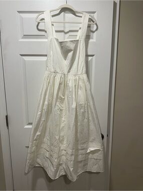 NWT Ivory J. Crew Apron Dress